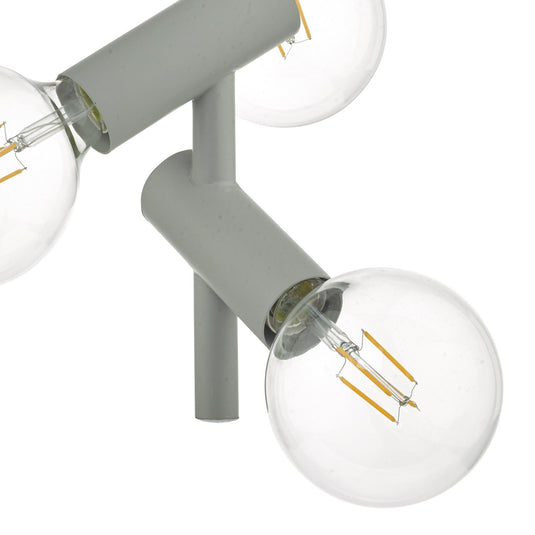 Dar Lighting SIO0339 Sion 3lt Pendant Grey - 35403