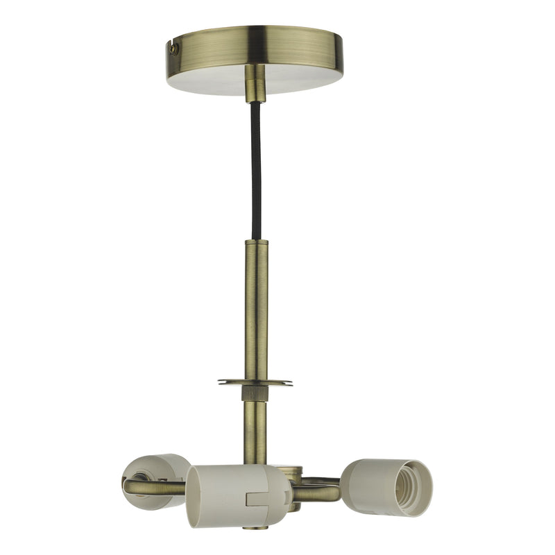 Load image into Gallery viewer, Dar Lighting SP0375 Accessory 3 Light Suspension Antique Brass - 35410
