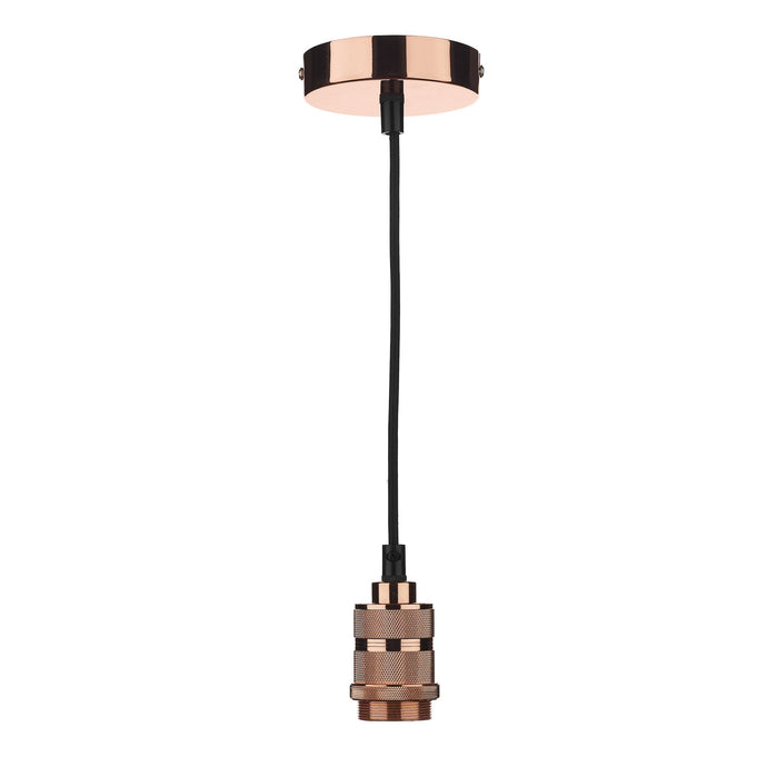 Dar Lighting SP8664 1 Light E27 Decorative Suspension Copper - 20058