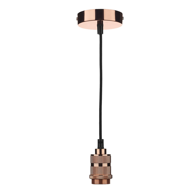 Load image into Gallery viewer, Dar Lighting SP8664 1 Light E27 Decorative Suspension Copper - 20058

