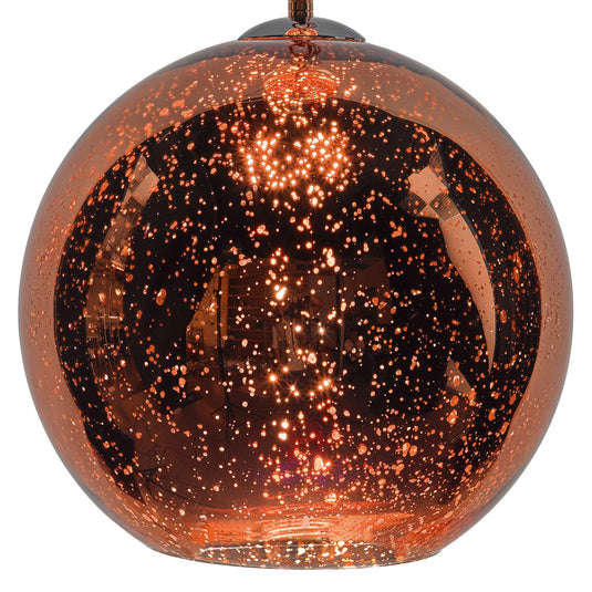 Dar Lighting SPE0164 Speckle 1 Light Electro Plated Pendant Copper Finish - 23059