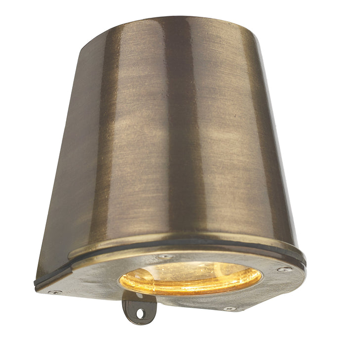 David Hunt Lighting STR1575 Strait Wall Light D/Lt Antique Brass IP64