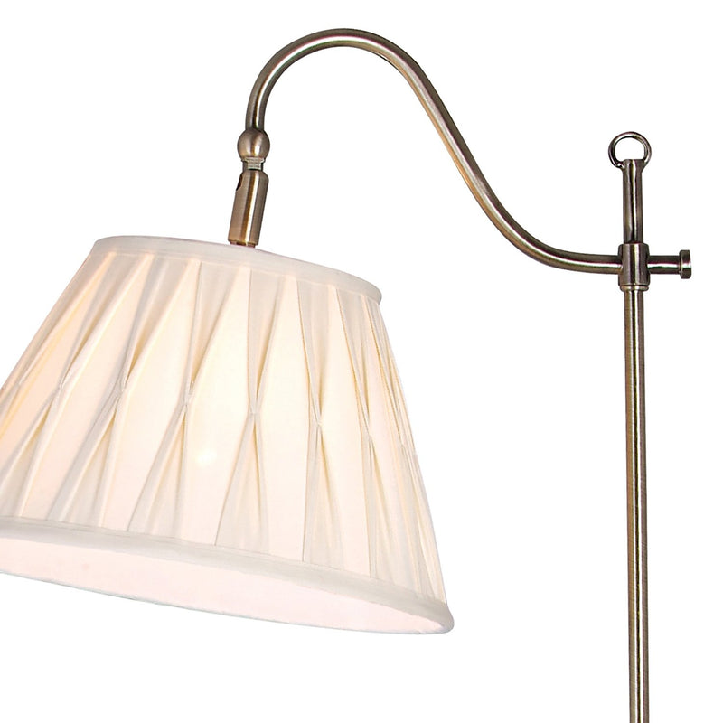 Load image into Gallery viewer, Dar Lighting SUF4975-X Suffolk Floor Lamp Rise &amp; Fall Antique Brass Ca Shade SUF1433 - 15886

