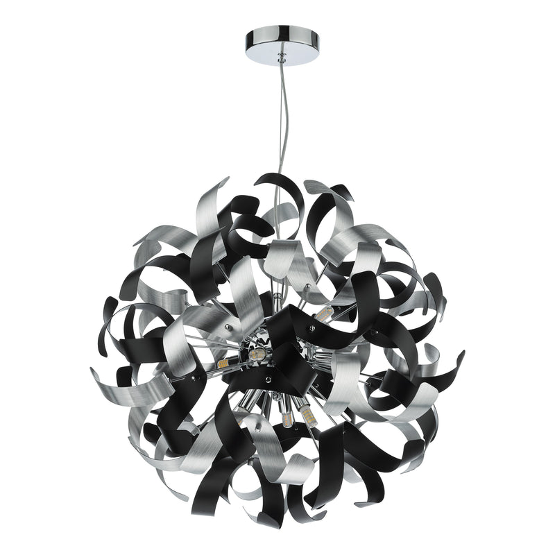 Load image into Gallery viewer, Dar Lighting SWA1350-SP SWASH 9 Light Polished Chrome Suspension Only - 37025
