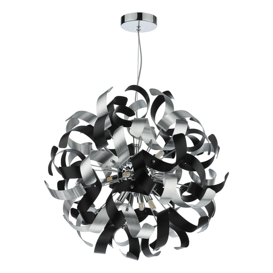 Dar Lighting SWA1350-SP SWASH 9 Light Polished Chrome Suspension Only - 37025