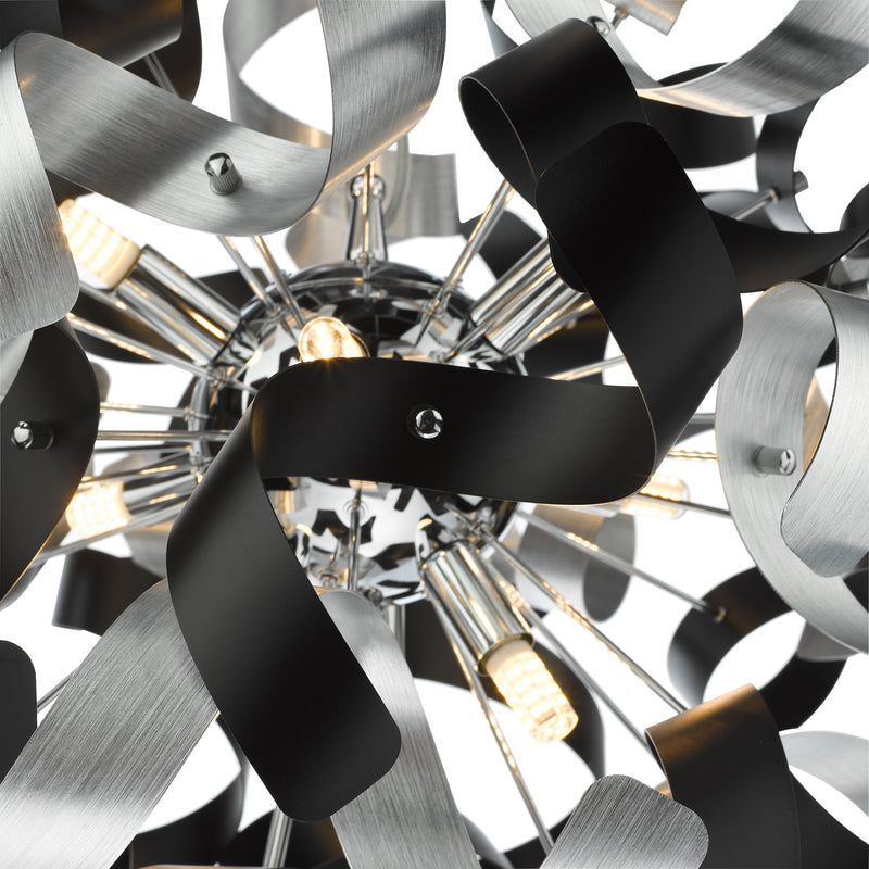 Load image into Gallery viewer, Dar Lighting SWA1350-SP SWASH 9 Light Polished Chrome Suspension Only - 37025
