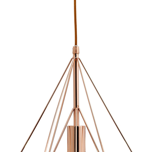 Dar Lighting SWO0164 Sword 1 Light Pendant Copper - 35426