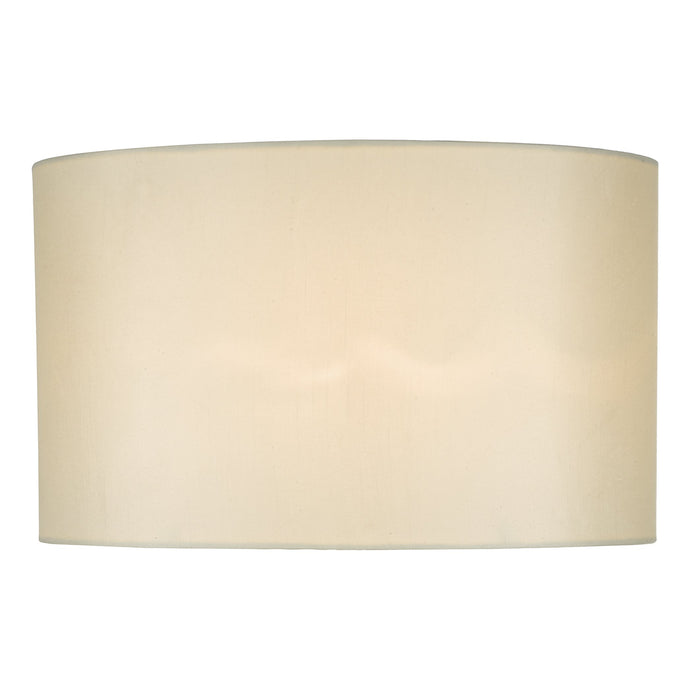 Dar Lighting SYR1633 Syracuse White Faux Silk Oval Shade 40cm - 35431