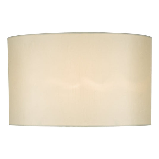 Dar Lighting SYR1633 Syracuse White Faux Silk Oval Shade 40cm - 35431