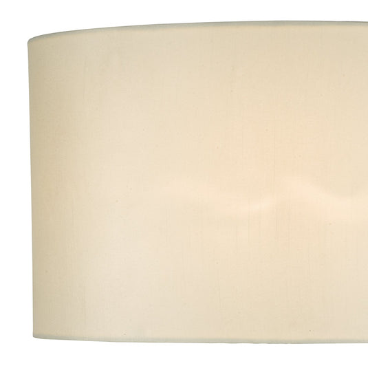 Dar Lighting SYR1633 Syracuse White Faux Silk Oval Shade 40cm - 35431