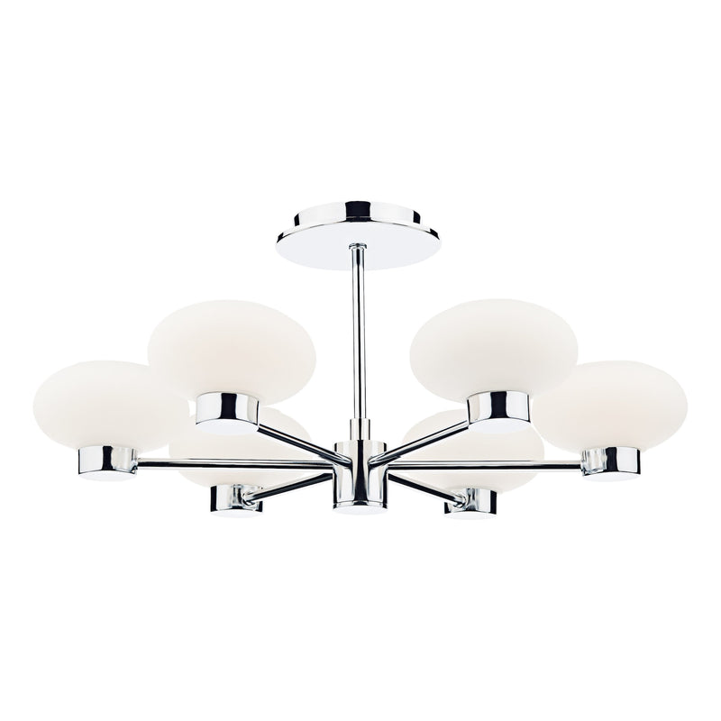 Load image into Gallery viewer, Dar Lighting SYS0650 System 6 Light Semi Flush Polished Chrome - 26404
