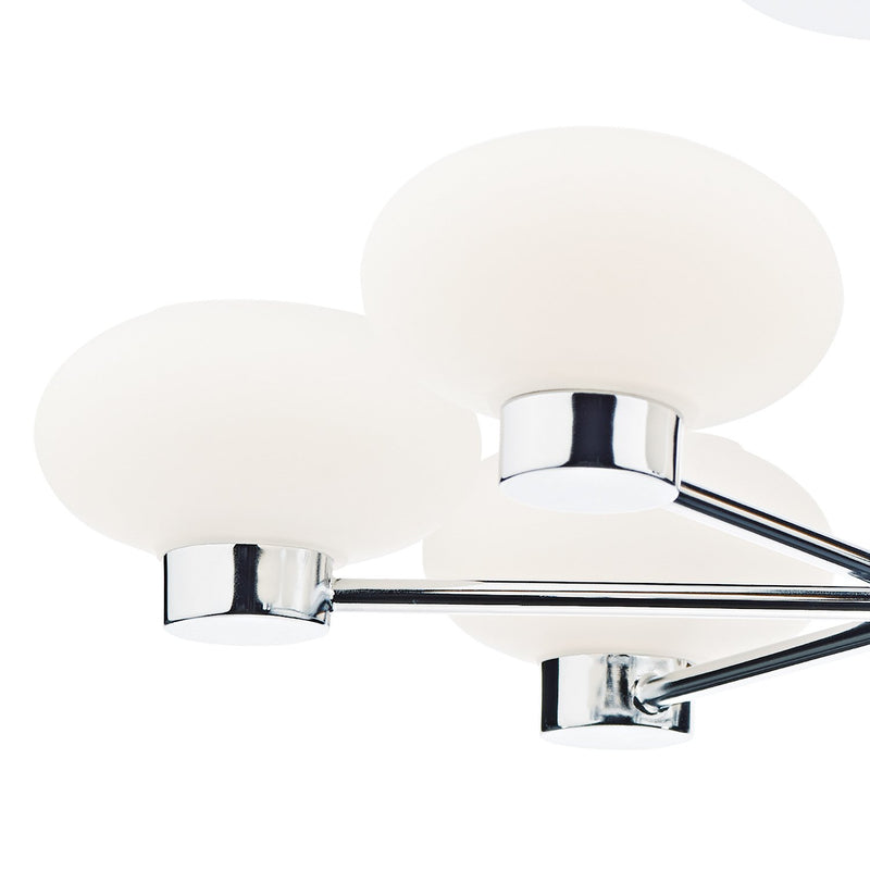Load image into Gallery viewer, Dar Lighting SYS0650 System 6 Light Semi Flush Polished Chrome - 26404

