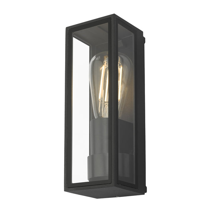 Dar Lighting TAR1639 Taryn 1 Light Wall Light Anthracite IP65 - 26427