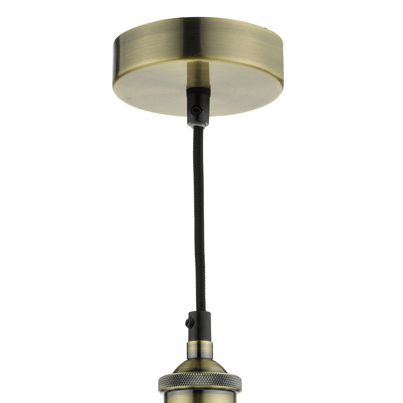 Load image into Gallery viewer, Dar Lighting TAU0175 Taurus 1 Light Pendant Cage Antique Brass - 20834
