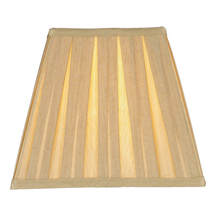 Dar Lighting TAY4075RS-X Taylor Gold Faux Silk Tapered Square Shade 22cm - 37030