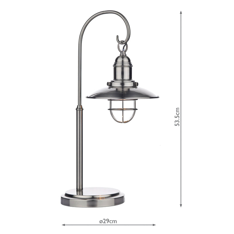 Load image into Gallery viewer, Dar Lighting TER4261 Terrace Table Lamp Antique Chrome - 25663
