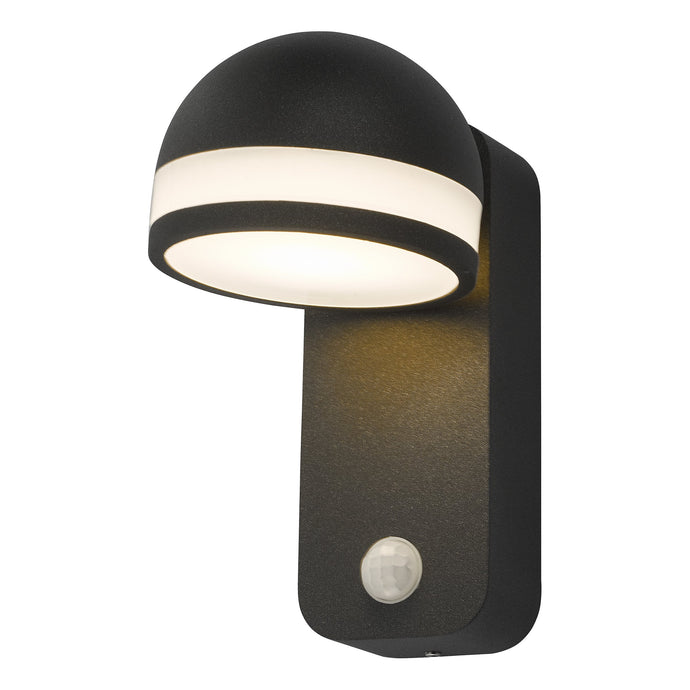 Dar Lighting TIE1539 Tien Outdoor Wall Light Adjustable Head Anthracite Sensor IP65 LED - 35445