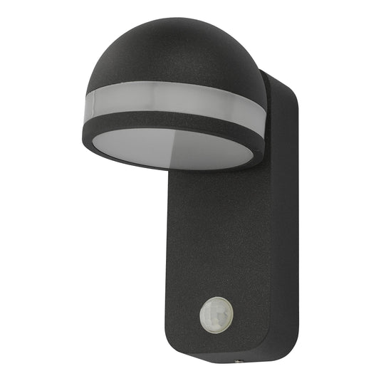 Dar Lighting TIE1539 Tien Outdoor Wall Light Adjustable Head Anthracite Sensor IP65 LED - 35445