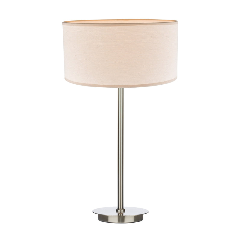 Load image into Gallery viewer, Dar Lighting TUS4046 Tuscan Table Lamp Base Only Satin Chrome - 14953
