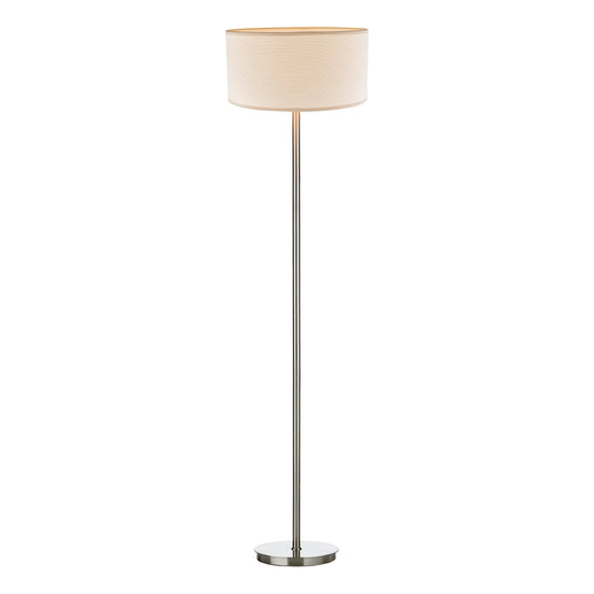 Dar Lighting TUS4946 Tuscan Floor Lamp Base Only Satin Chrome - 14952