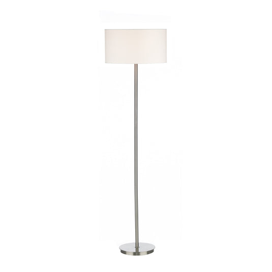 Dar Lighting TUS4946 Tuscan Floor Lamp Base Only Satin Chrome - 14952