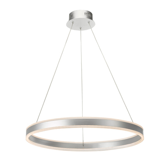 Dar Lighting TYB0132 Tybalt Pendant Silver & Acrylic LED - 35466