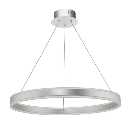 Dar Lighting TYB0132 Tybalt Pendant Silver & Acrylic LED - 35466