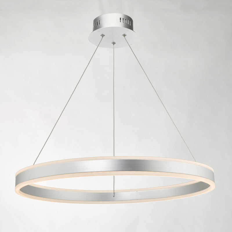Load image into Gallery viewer, Dar Lighting TYB0132 Tybalt Pendant Silver &amp; Acrylic LED - 35466
