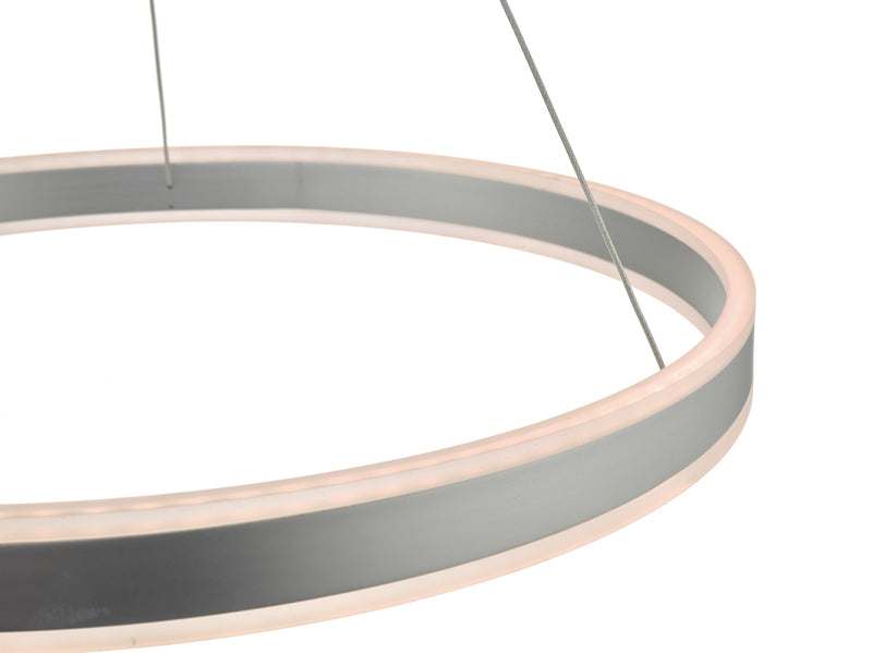 Load image into Gallery viewer, Dar Lighting TYB0132 Tybalt Pendant Silver &amp; Acrylic LED - 35466
