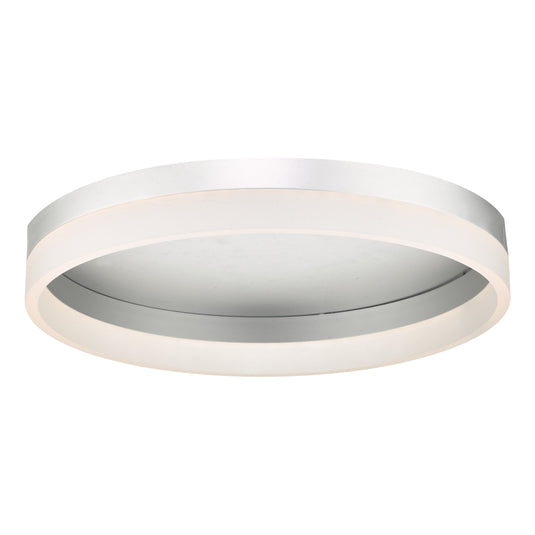 Dar Lighting TYB5032 Tybalt Flush Silver & Acrylic LED - 23792