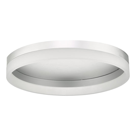 Dar Lighting TYB5032 Tybalt Flush Silver & Acrylic LED - 23792