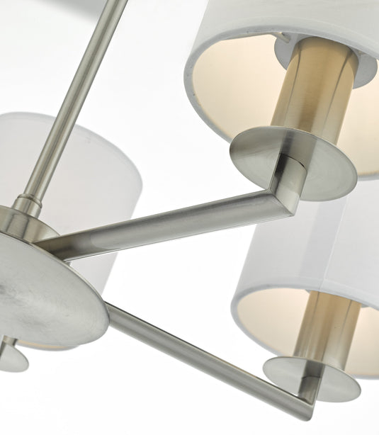 Dar Lighting TYL0538 Tyler 5lt Pendant Satin Nickel - 35469