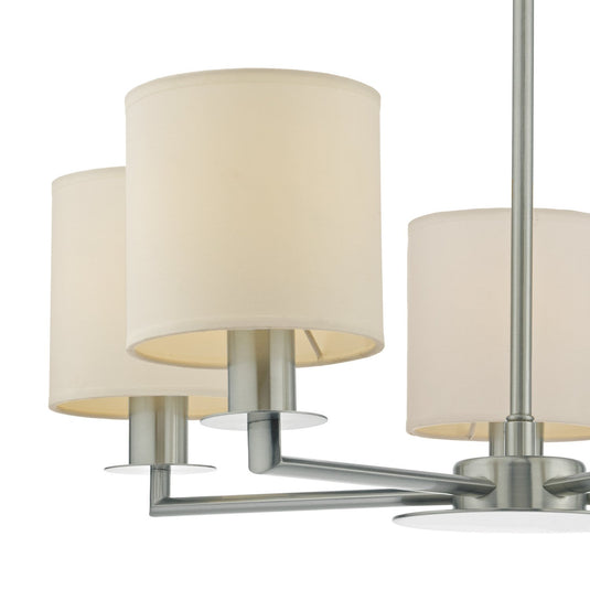 Dar Lighting TYL0538 Tyler 5lt Pendant Satin Nickel - 35469
