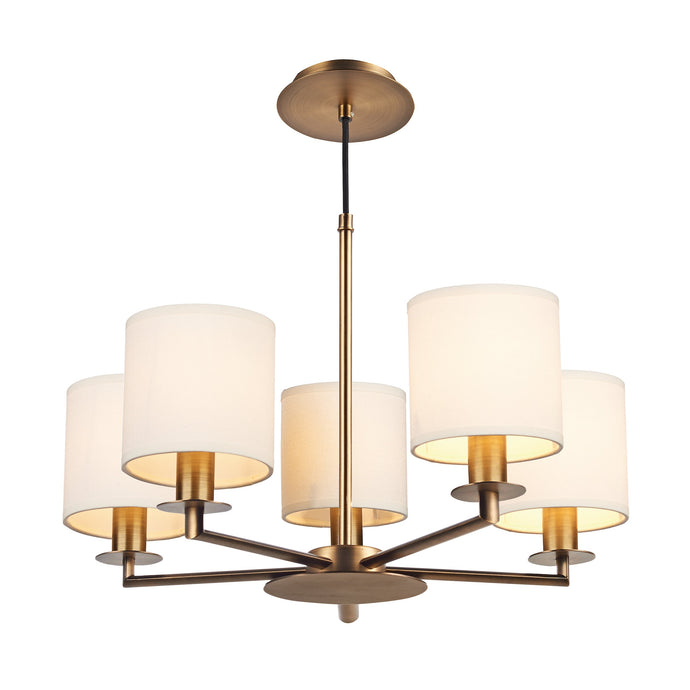 Dar Lighting TYL0563 Tyler 5 Light Pendant Dual Mount Bronze - 35470