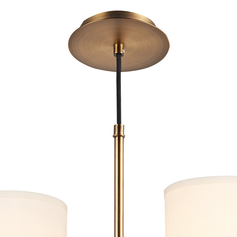 Load image into Gallery viewer, Dar Lighting TYL0563 Tyler 5 Light Pendant Dual Mount Bronze - 35470

