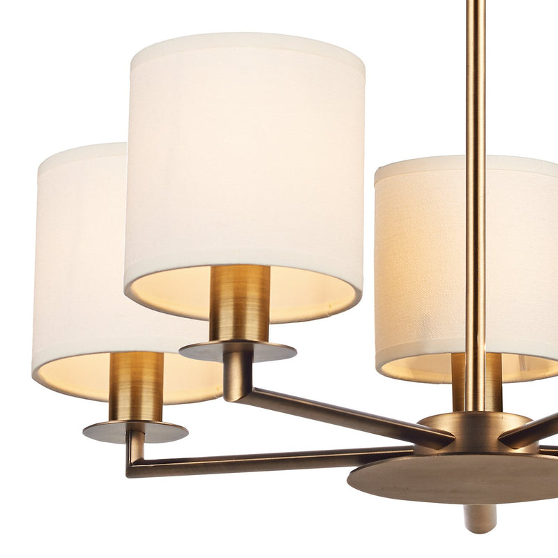 Load image into Gallery viewer, Dar Lighting TYL0563 Tyler 5 Light Pendant Dual Mount Bronze - 35470

