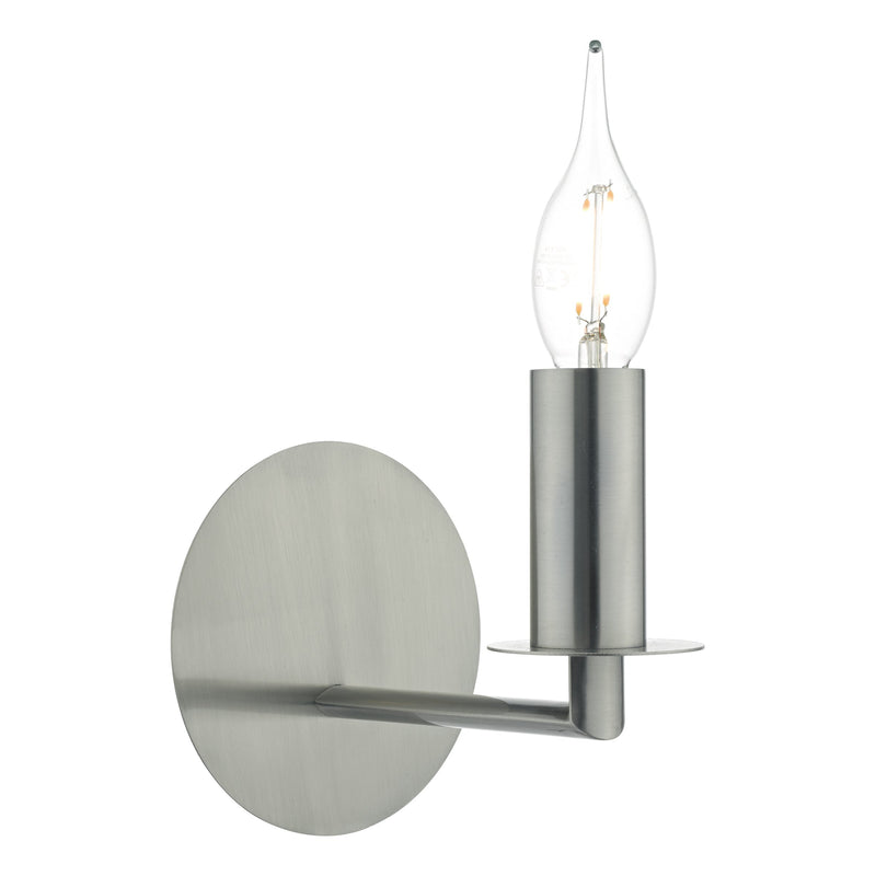 Load image into Gallery viewer, Dar Lighting TYL0738 Tyler Wall Light Satin Nickel - 35471

