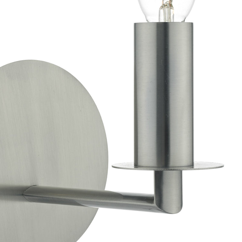 Load image into Gallery viewer, Dar Lighting TYL0738 Tyler Wall Light Satin Nickel - 35471
