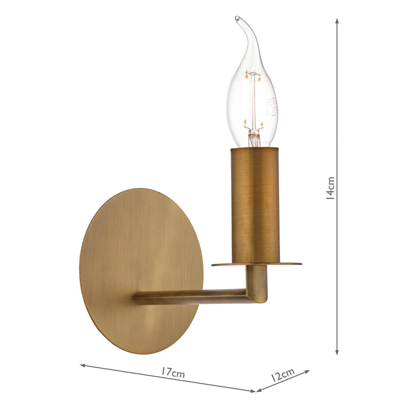 Load image into Gallery viewer, Dar Lighting TYL0763 Tyler Wall Light Bronze - 35472

