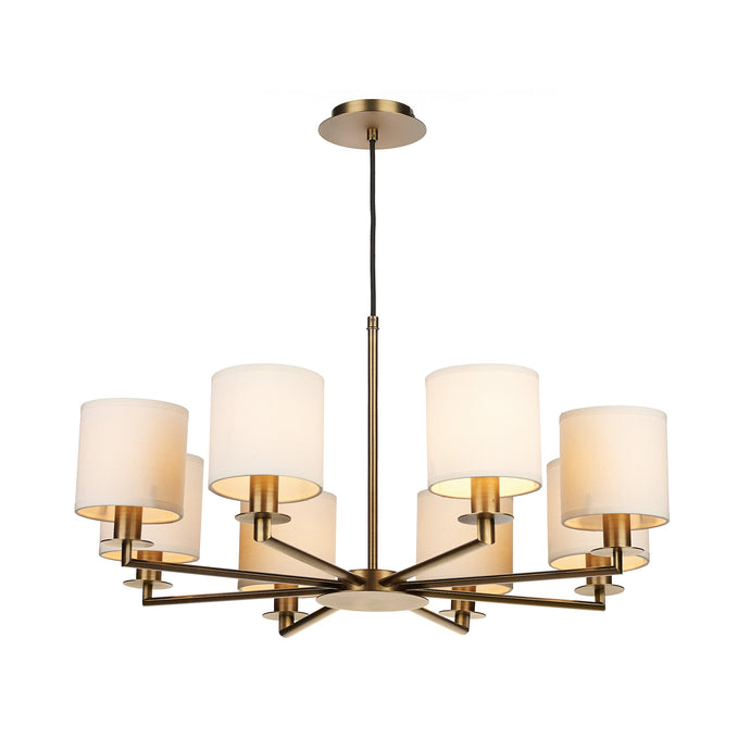 Dar Lighting TYL0863 Tyler 8 Light Dual Mount Pendant Bronze - 35474