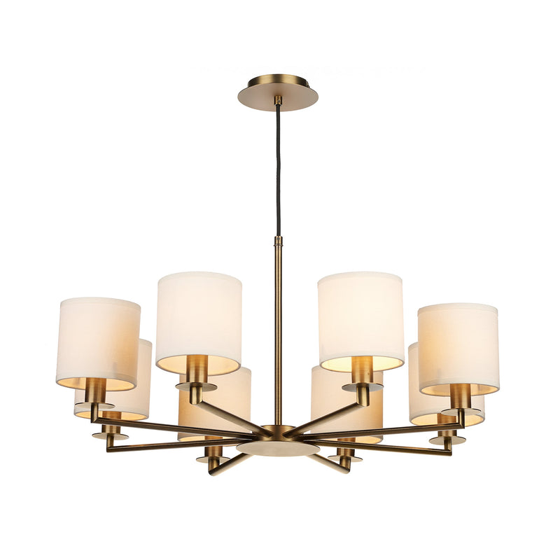 Load image into Gallery viewer, Dar Lighting TYL0863 Tyler 8 Light Dual Mount Pendant Bronze - 35474
