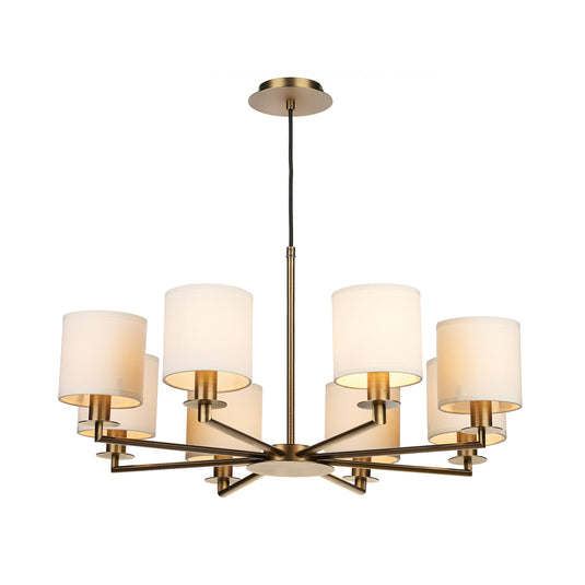 Dar Lighting TYL0863 Tyler 8 Light Dual Mount Pendant Bronze - 35474