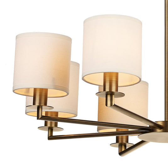 Dar Lighting TYL0863 Tyler 8 Light Dual Mount Pendant Bronze - 35474