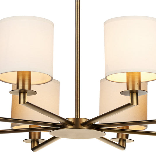 Dar Lighting TYL0863 Tyler 8 Light Dual Mount Pendant Bronze - 35474