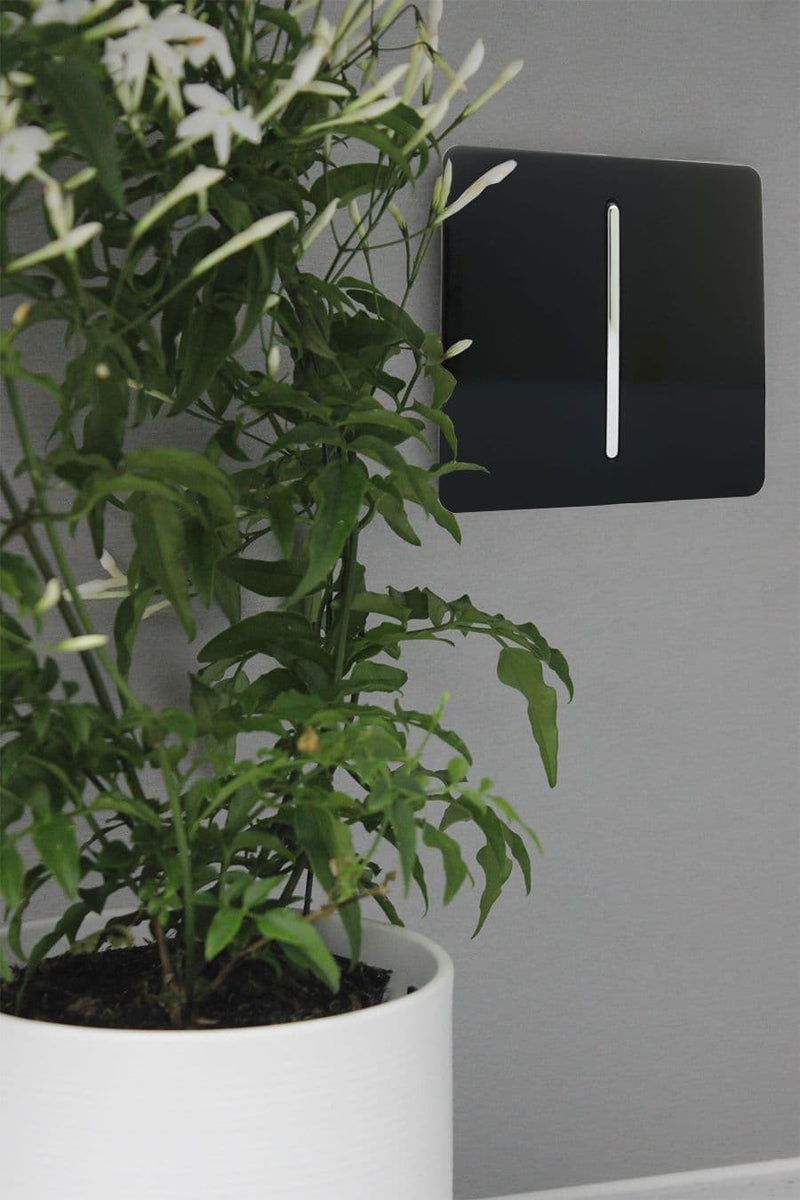 Load image into Gallery viewer, Trendi Switch ART-SS2MBK, Artistic Modern 1 Gang 2 Way 10 Amp Rocker Matt Black Finish, BRITISH MADE, (25mm Back Box Required), 5yrs Warranty - 43891
