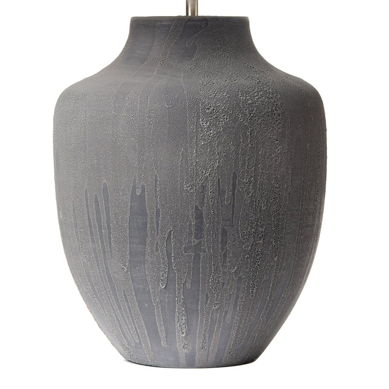 Load image into Gallery viewer, Dar Lighting UDI4239 Udine Textured Table Lamp Grey Base Only - 35477
