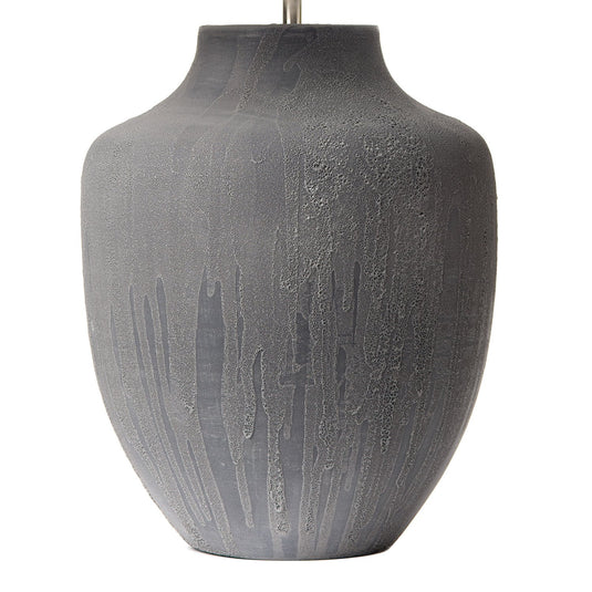 Dar Lighting UDI4239 Udine Textured Table Lamp Grey Base Only - 35477