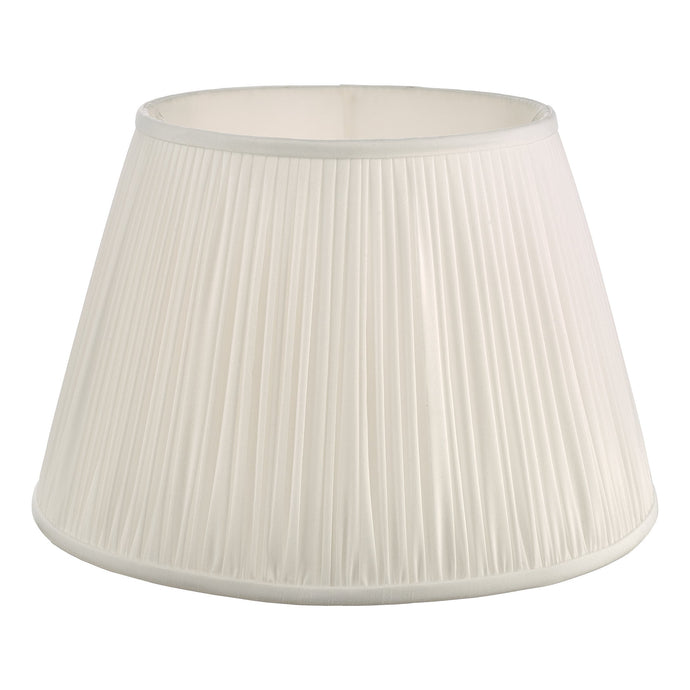 Dar Lighting ULY1615 Ulyana Ivory Faux Silk Pleated Shade 40cm - 24985