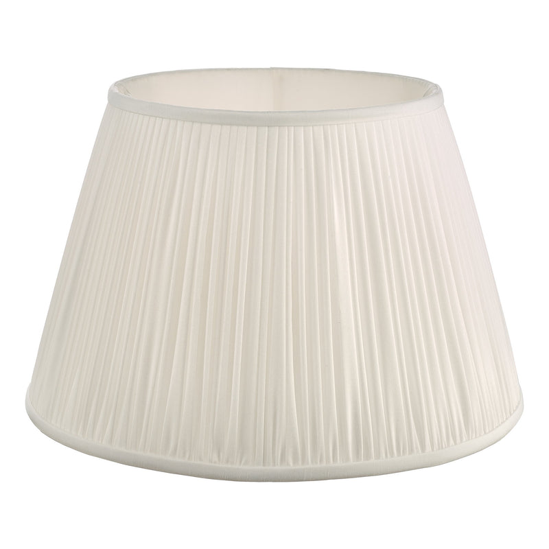Load image into Gallery viewer, Dar Lighting ULY1615 Ulyana Ivory Faux Silk Pleated Shade 40cm - 24985

