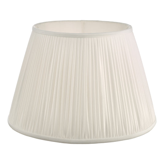 Dar Lighting ULY1615 Ulyana Ivory Faux Silk Pleated Shade 40cm - 24985
